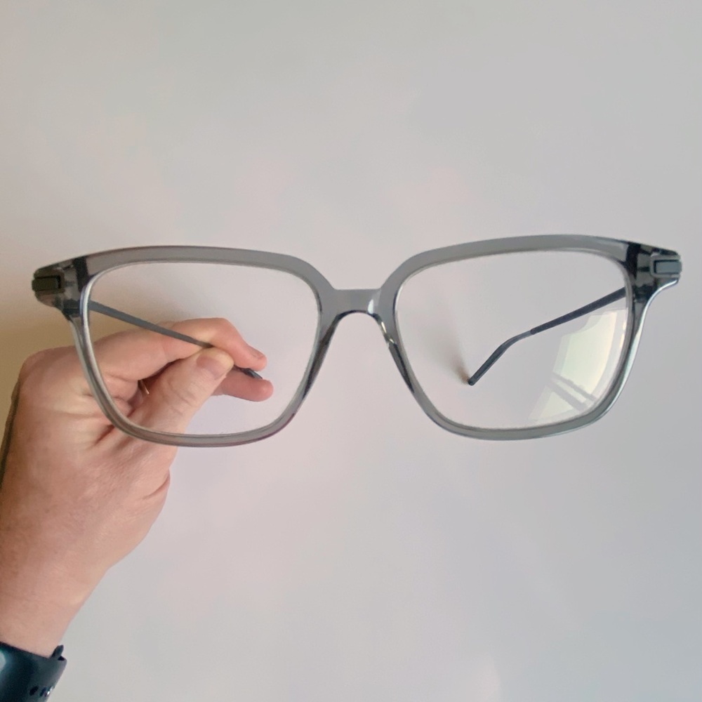 Rapha Rx Ready Eyeglasses, Rectangular Clear Grey… - image 1